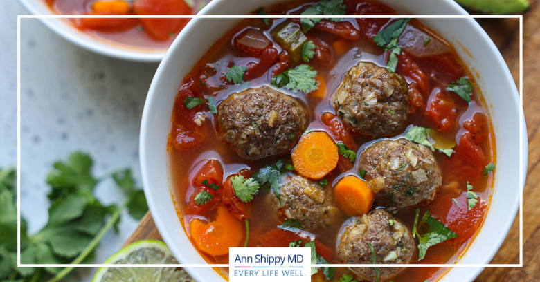 Paleo Mexican Meatball Soup