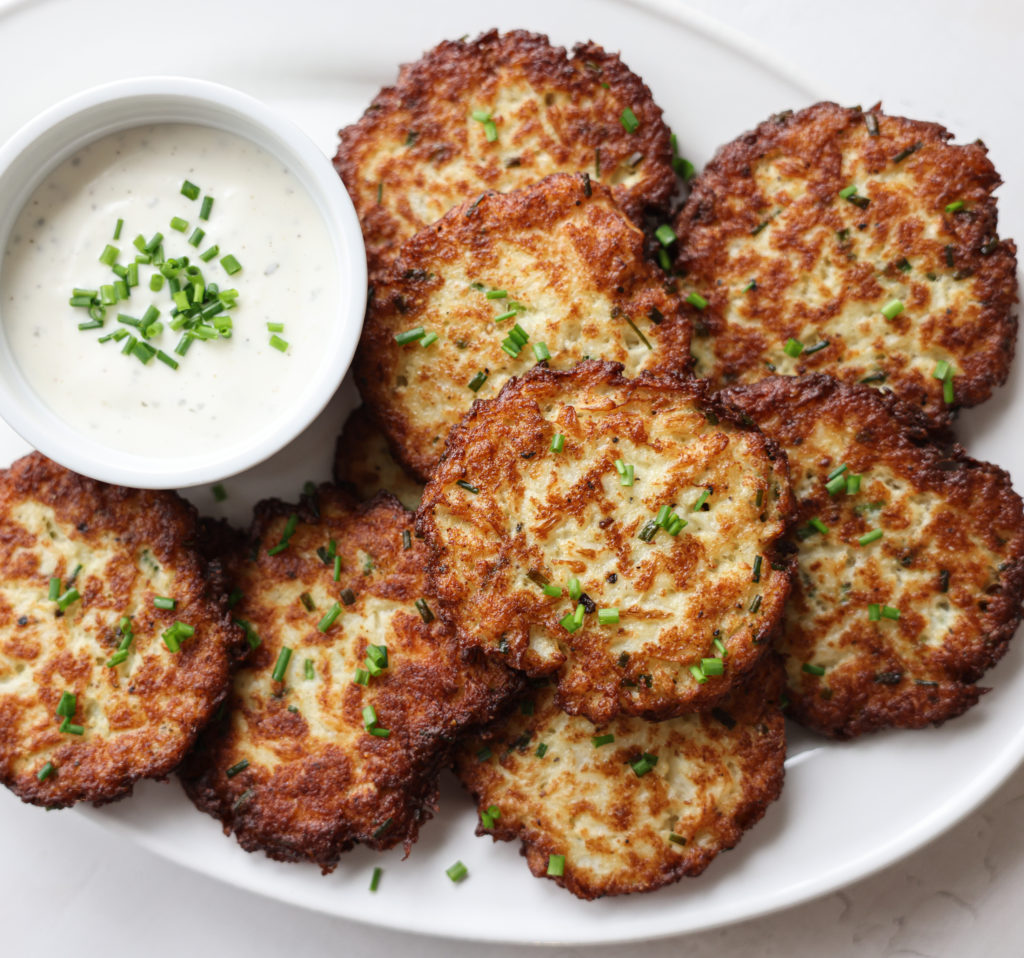Cauliflower and Chive Fritters - Ann Shippy MD